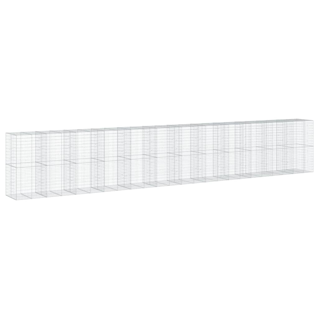 Schanskorf 1200x100x200 cm gegalvaniseerd ijzer zilverkleurig is nu te koop bij PeponiXL, paradijselijk wonen!