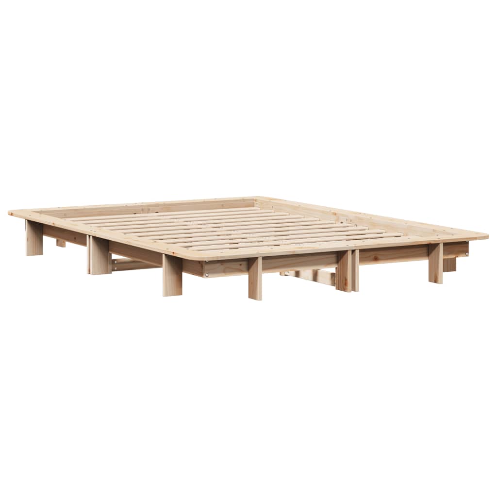 Bedframe zonder matras massief grenenhout 120x200 cm is nu te koop bij PeponiXL, paradijselijk wonen!