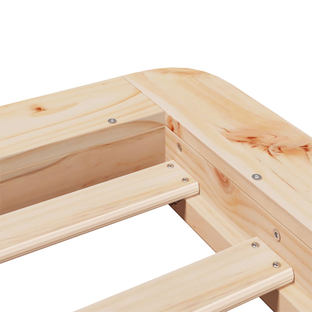 Bedframe zonder matras massief grenenhout 100x200 cm is nu te koop bij PeponiXL, paradijselijk wonen!