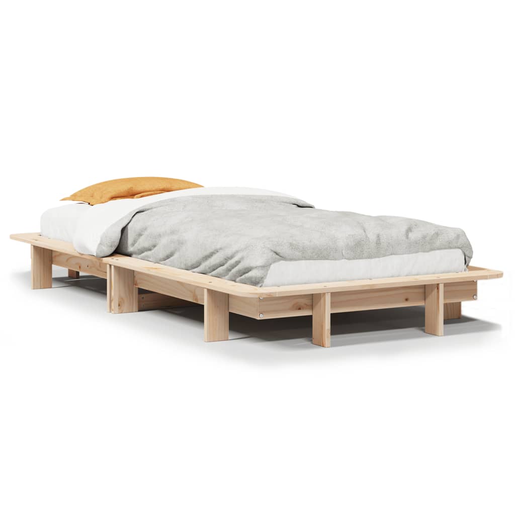 Bedframe zonder matras massief grenenhout 90x200 cm is nu te koop bij PeponiXL, paradijselijk wonen!