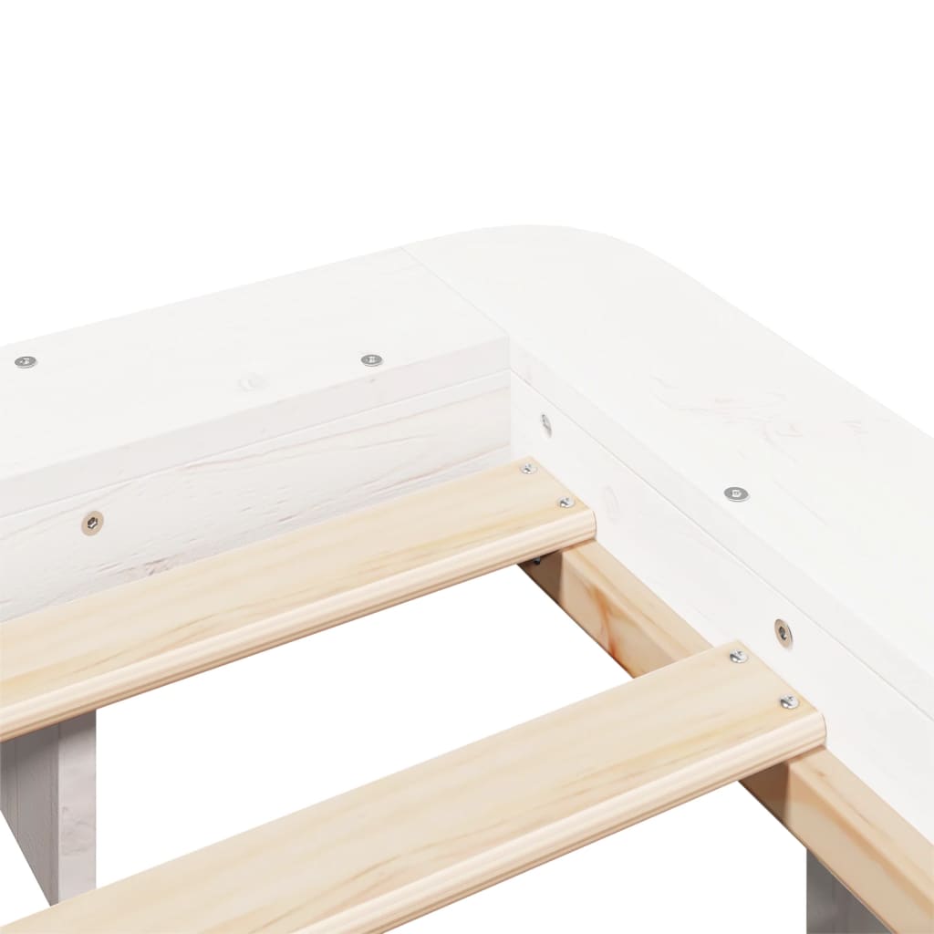 Bedframe zonder matras massief grenenhout wit 135x190 cm is nu te koop bij PeponiXL, paradijselijk wonen!