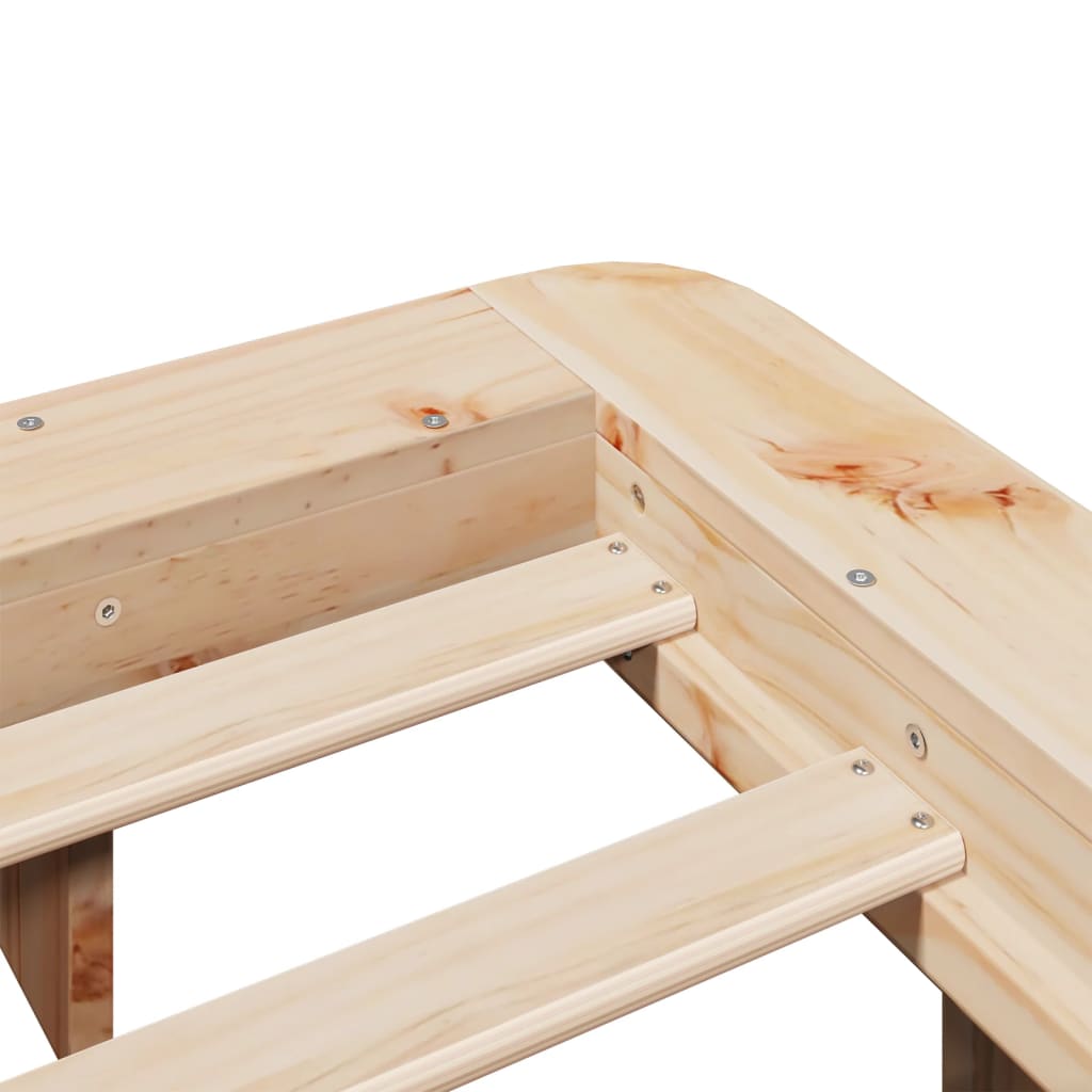 Bedframe zonder matras massief grenenhout 120x190 cm is nu te koop bij PeponiXL, paradijselijk wonen!