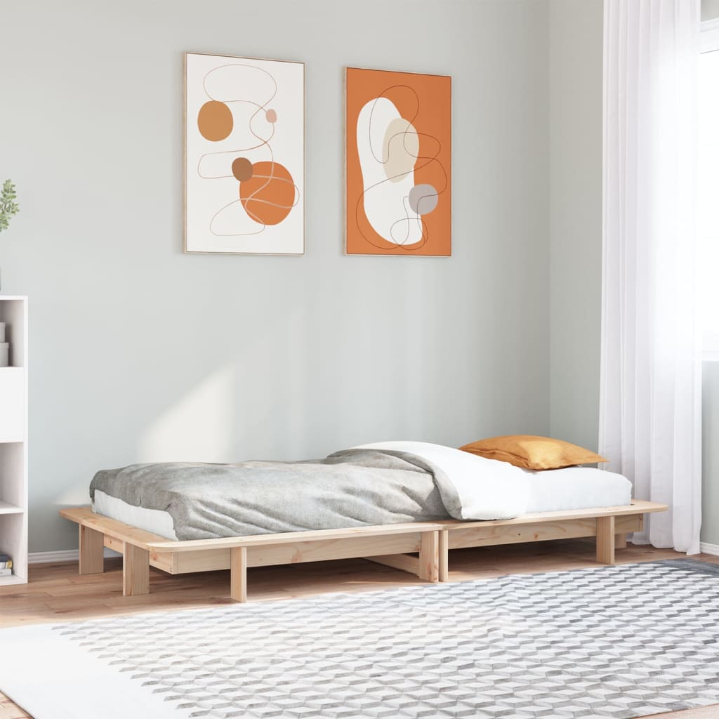 Bedframe zonder matras massief grenenhout 90x190 cm is nu te koop bij PeponiXL, paradijselijk wonen!