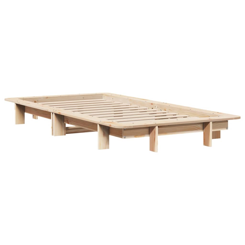 Bedframe zonder matras massief grenenhout 75x190 cm is nu te koop bij PeponiXL, paradijselijk wonen!