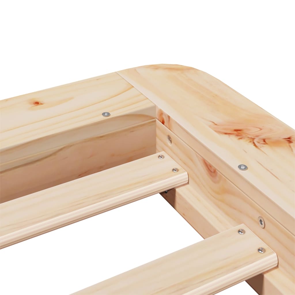 Bedframe zonder matras massief grenenhout 75x190 cm is nu te koop bij PeponiXL, paradijselijk wonen!