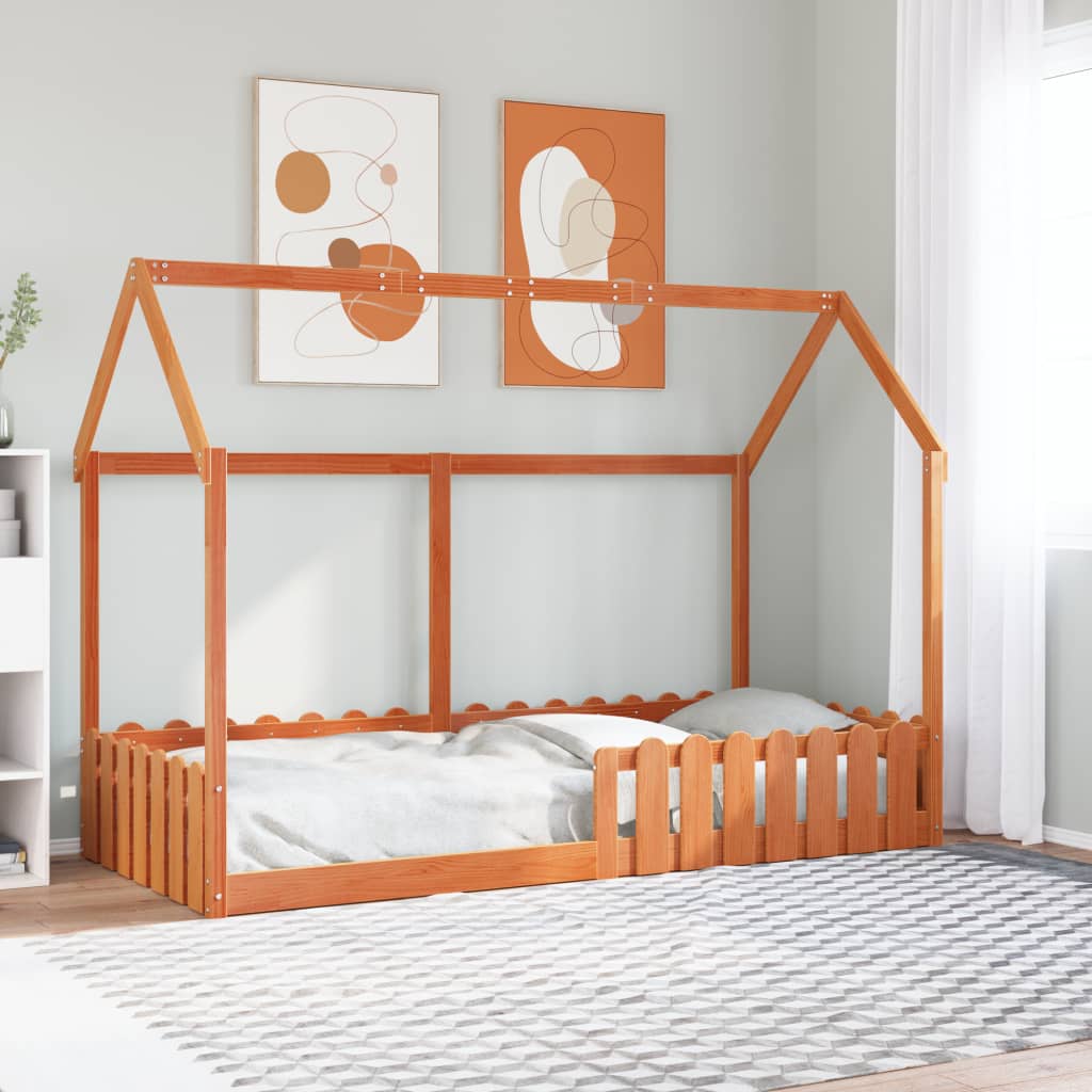 Bedhuis wasbruin massief grenenhout 90x200 cm is nu te koop bij PeponiXL, paradijselijk wonen!