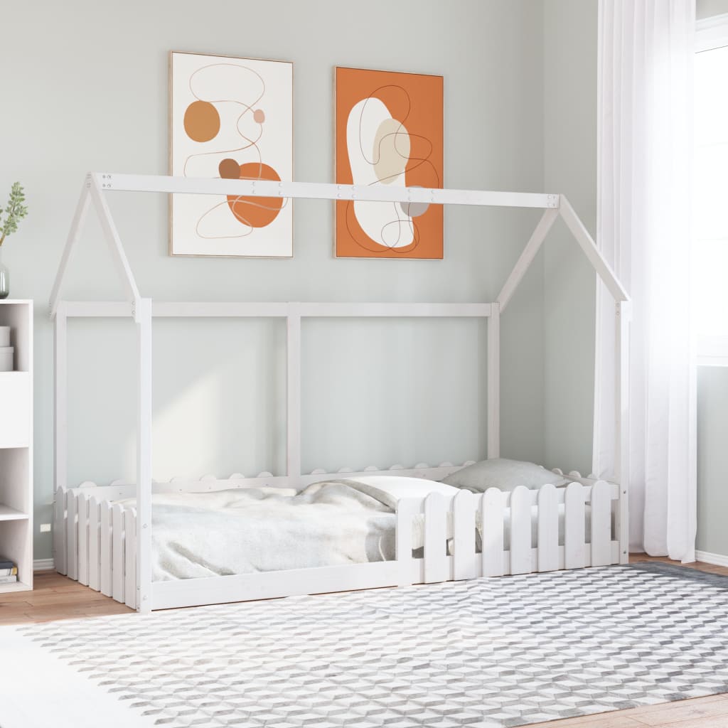 Bedhuis wit massief grenenhout 90x190 cm is nu te koop bij PeponiXL, paradijselijk wonen!