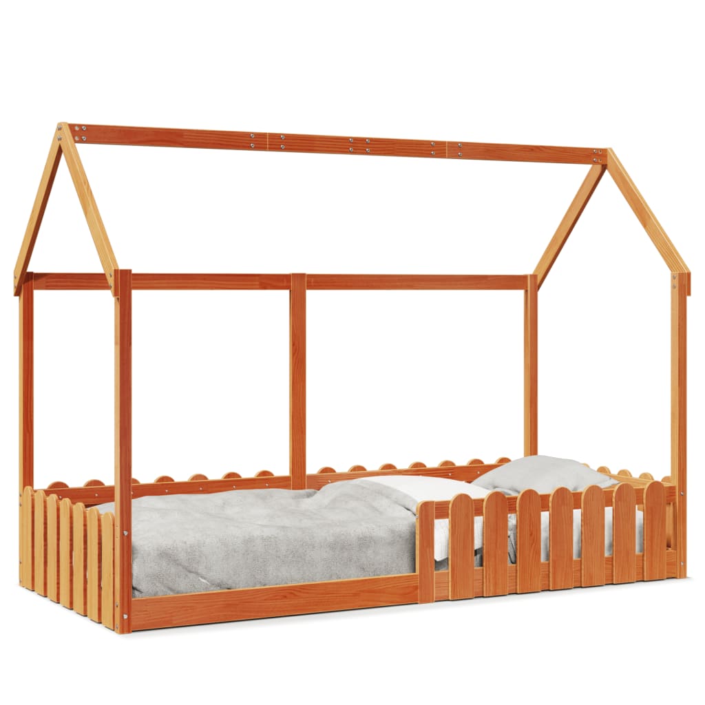 Bedhuis wasbruin massief grenenhout 90x190 cm is nu te koop bij PeponiXL, paradijselijk wonen!