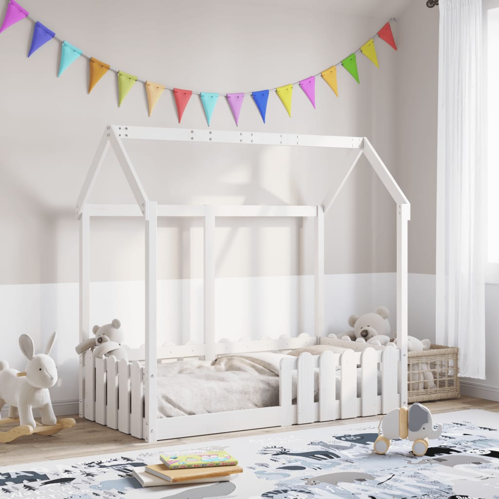 Bedhuis wit massief grenenhout 70x140 cm is nu te koop bij PeponiXL, paradijselijk wonen!