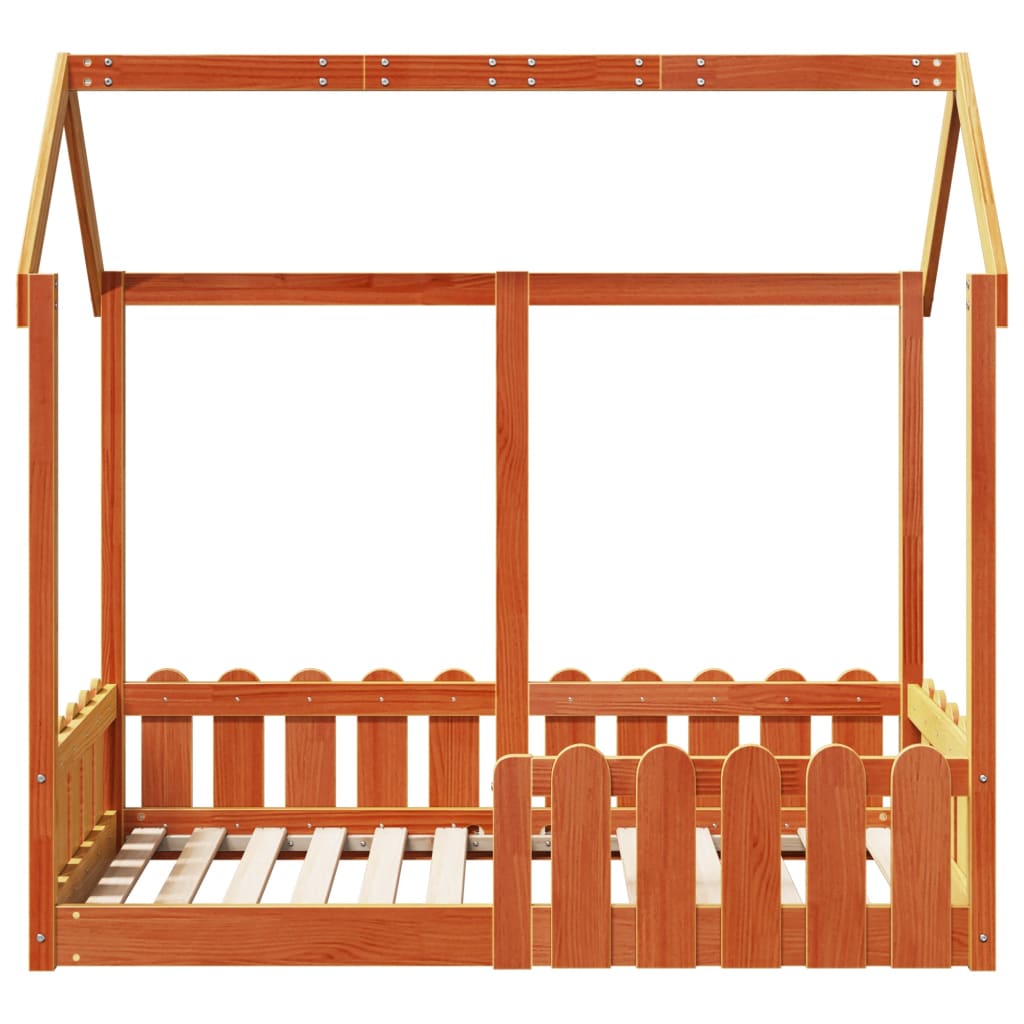 Bedhuis wasbruin massief grenenhout 70x140 cm is nu te koop bij PeponiXL, paradijselijk wonen!
