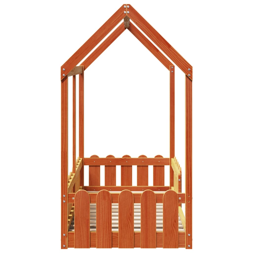 Bedhuis wasbruin massief grenenhout 70x140 cm is nu te koop bij PeponiXL, paradijselijk wonen!