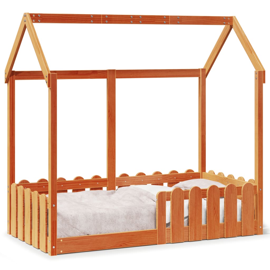 Bedhuis wasbruin massief grenenhout 70x140 cm is nu te koop bij PeponiXL, paradijselijk wonen!