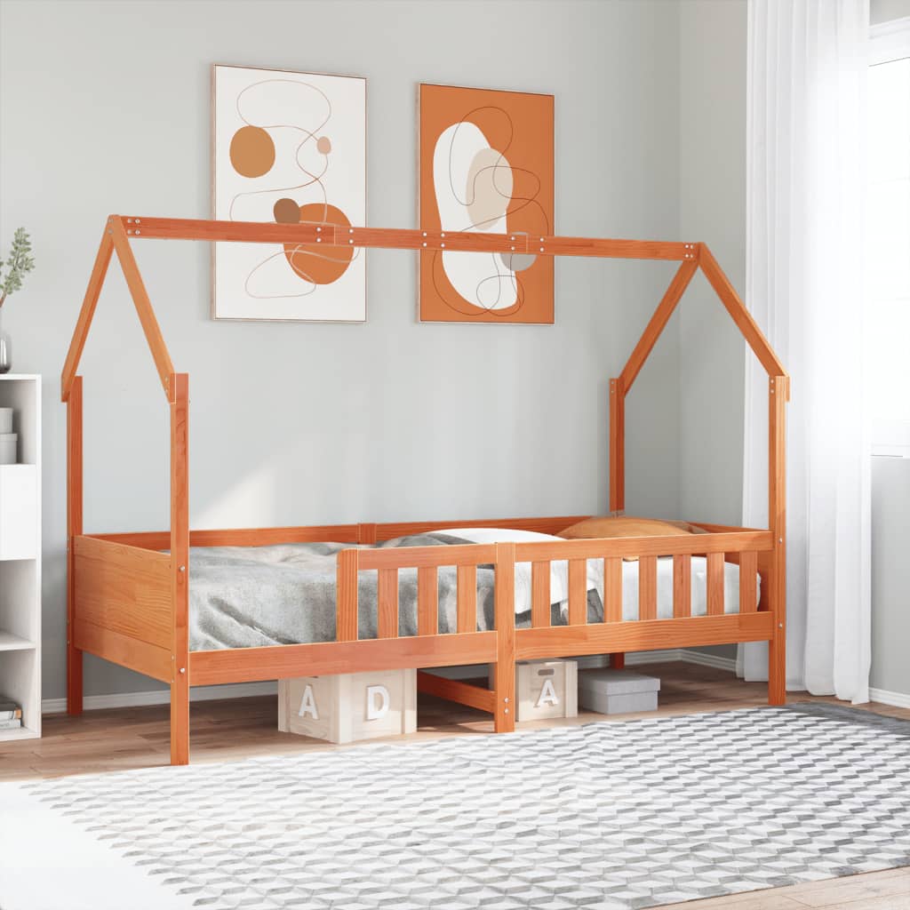 Bedhuis wasbruin massief grenenhout 90x200 cm is nu te koop bij PeponiXL, paradijselijk wonen!