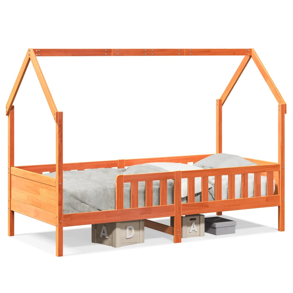 Bedhuis wasbruin massief grenenhout 90x190 cm is nu te koop bij PeponiXL, paradijselijk wonen!