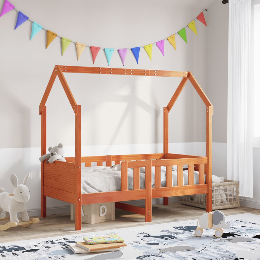 Bedhuis wasbruin massief grenenhout 70x140 cm is nu te koop bij PeponiXL, paradijselijk wonen!