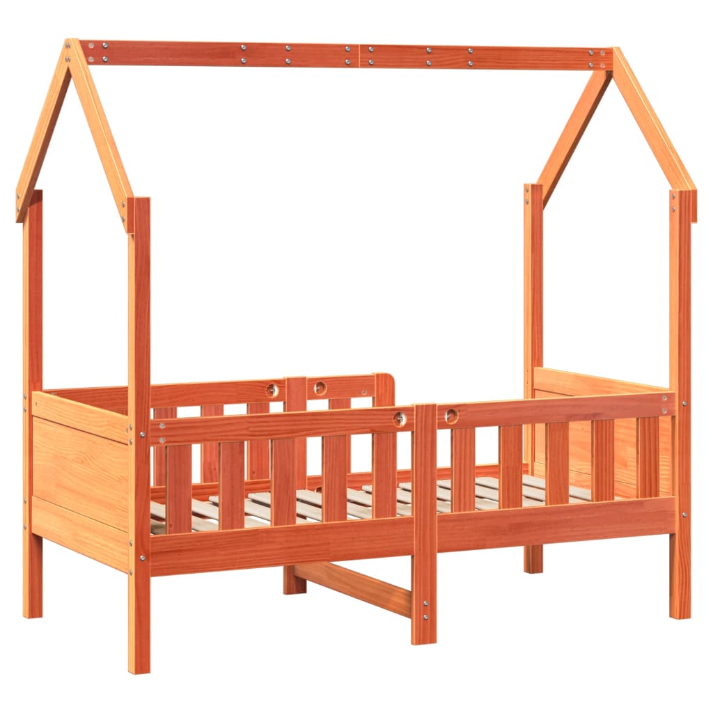 Bedhuis wasbruin massief grenenhout 70x140 cm is nu te koop bij PeponiXL, paradijselijk wonen!