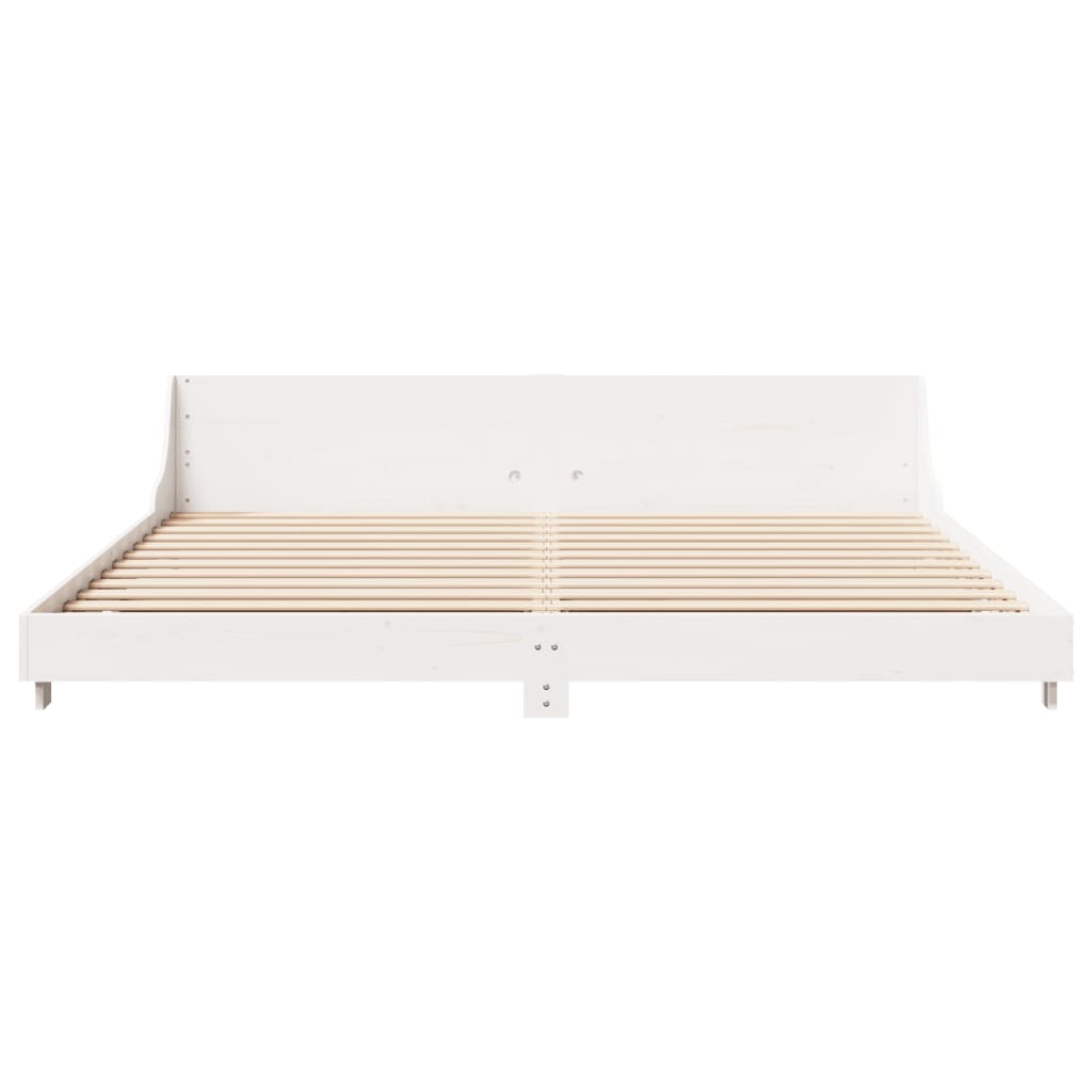 Bedframe zonder matras massief grenenhout wit 180x200 cm is nu te koop bij PeponiXL, paradijselijk wonen!
