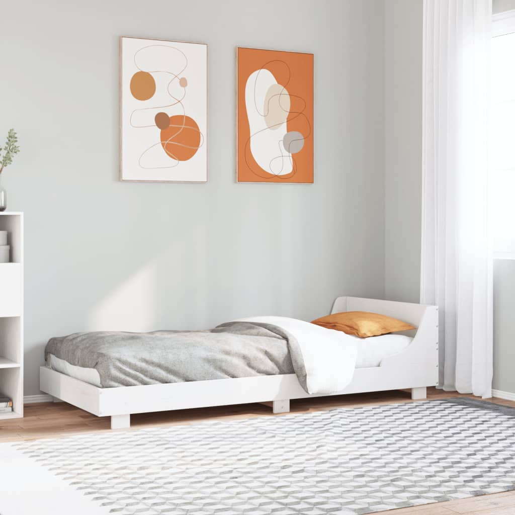 Bedframe zonder matras massief grenenhout wit 140x200 cm is nu te koop bij PeponiXL, paradijselijk wonen!