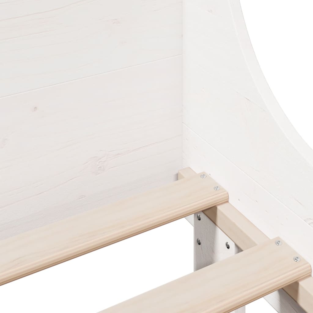 Bedframe zonder matras massief grenenhout wit 140x200 cm is nu te koop bij PeponiXL, paradijselijk wonen!