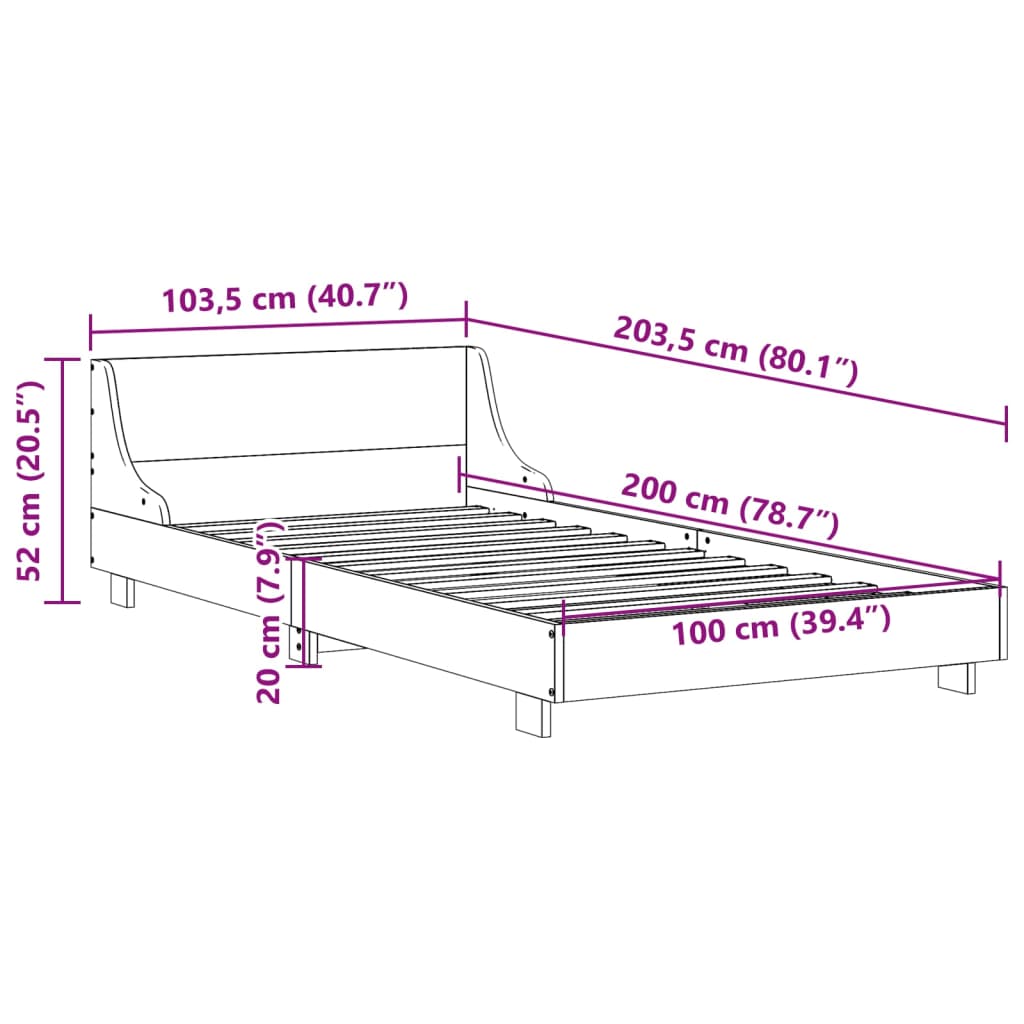 Bedframe zonder matras massief grenenhout wit 140x200 cm is nu te koop bij PeponiXL, paradijselijk wonen!