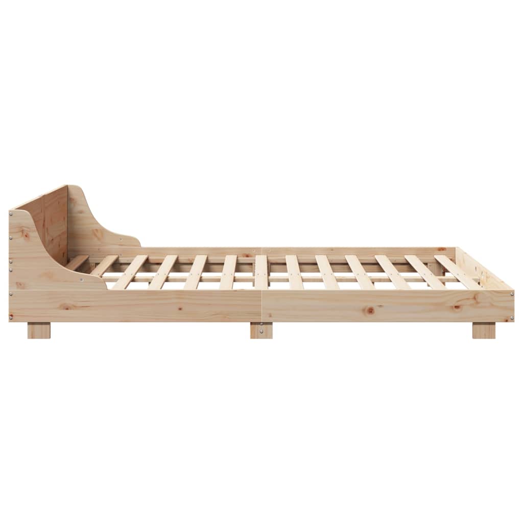 Bedframe zonder matras massief grenenhout 120x190 cm is nu te koop bij PeponiXL, paradijselijk wonen!