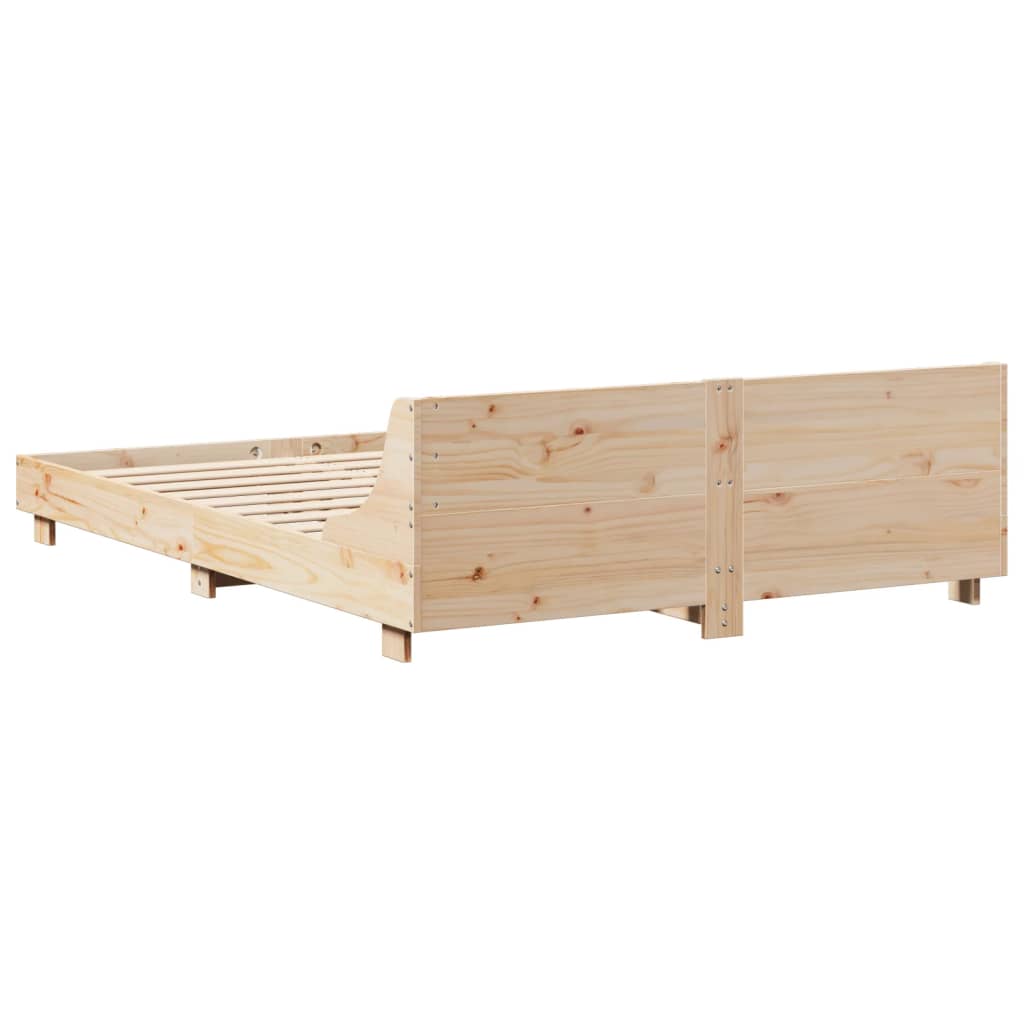 Bedframe zonder matras massief grenenhout 120x190 cm is nu te koop bij PeponiXL, paradijselijk wonen!