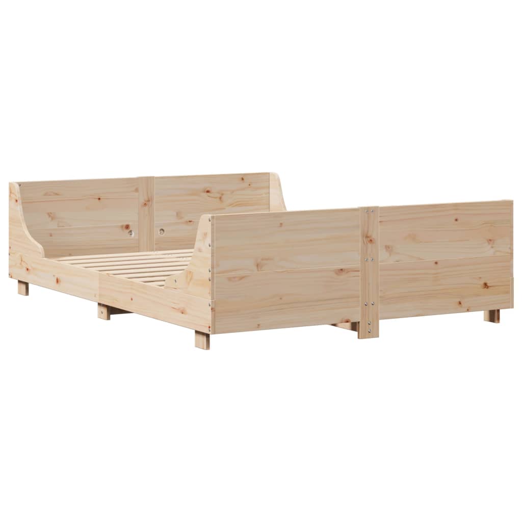 Bedframe zonder matras massief grenenhout 120x200 cm is nu te koop bij PeponiXL, paradijselijk wonen!