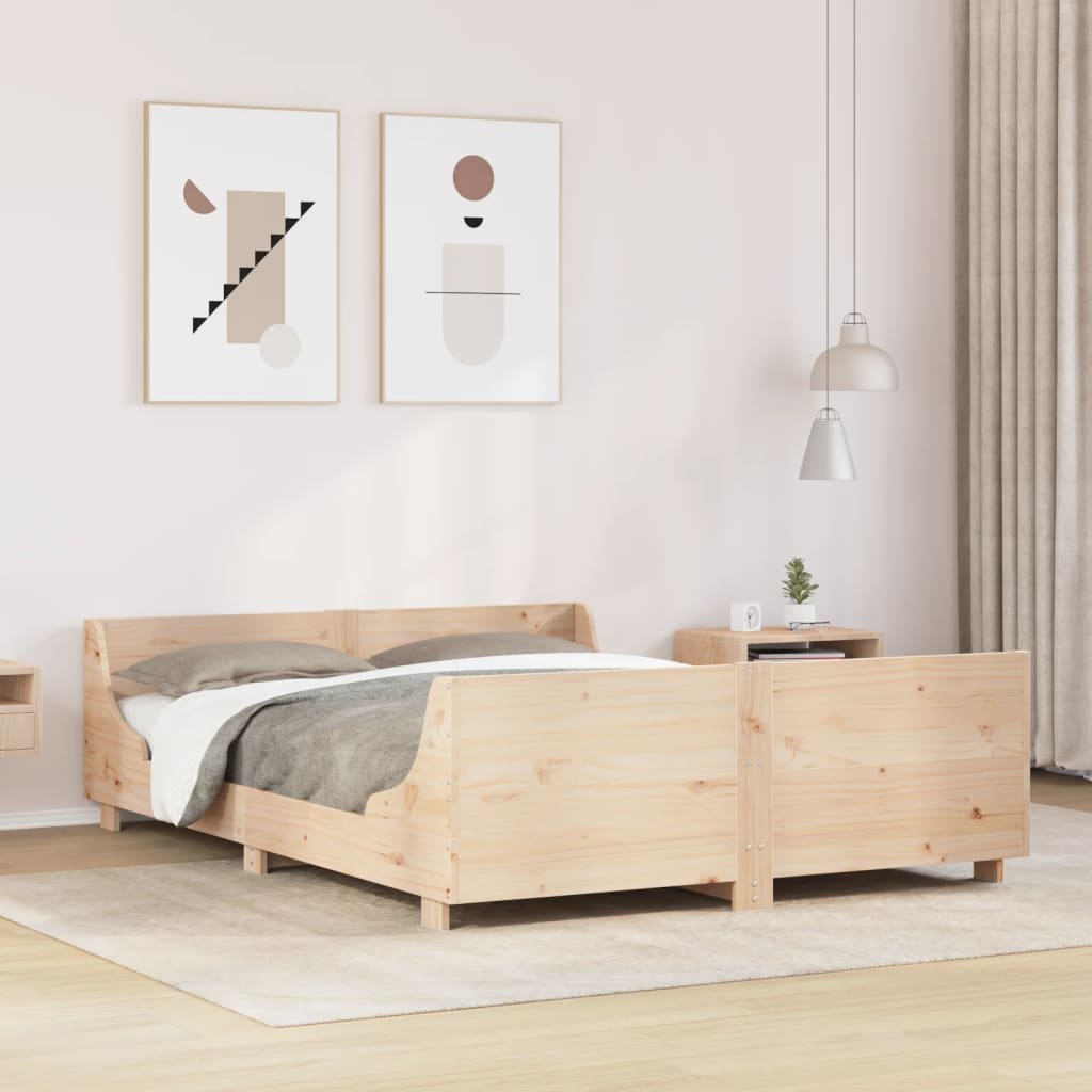 Bedframe zonder matras massief grenenhout 120x200 cm is nu te koop bij PeponiXL, paradijselijk wonen!