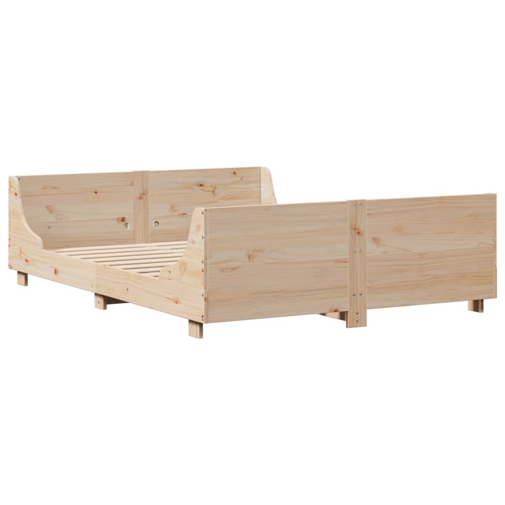 Bedframe zonder matras massief grenenhout 120x200 cm is nu te koop bij PeponiXL, paradijselijk wonen!