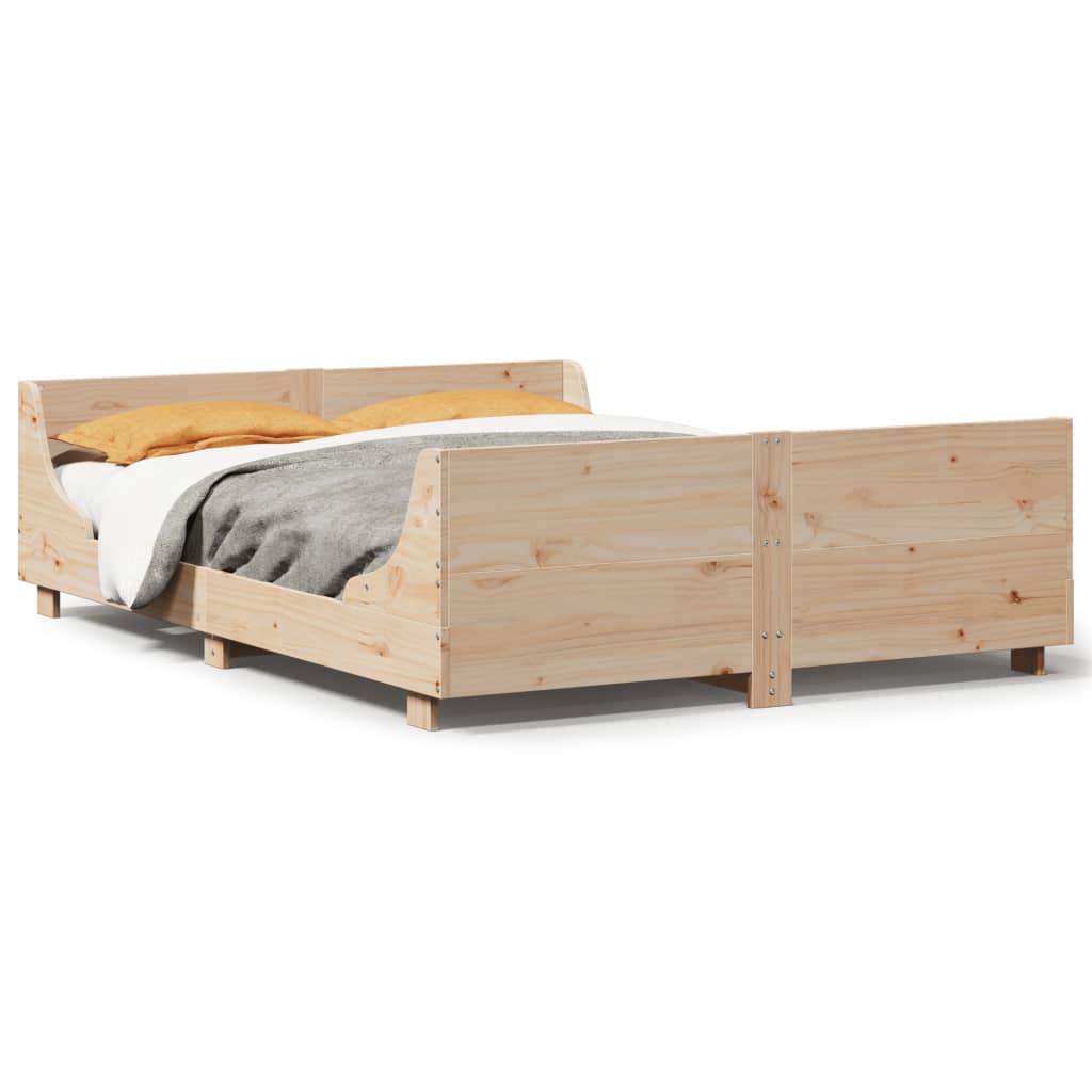 Bedframe zonder matras massief grenenhout 120x200 cm is nu te koop bij PeponiXL, paradijselijk wonen!