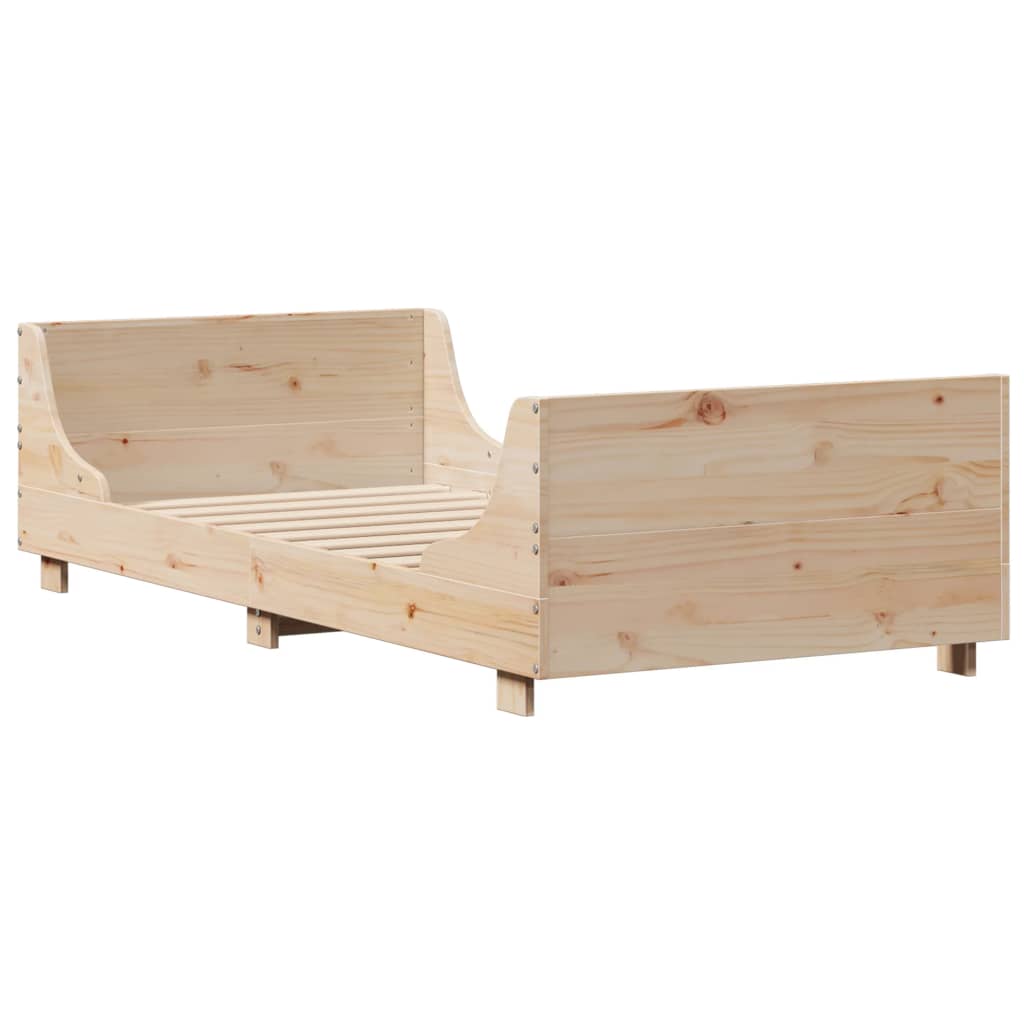 Bedframe zonder matras massief grenenhout 100x200 cm is nu te koop bij PeponiXL, paradijselijk wonen!