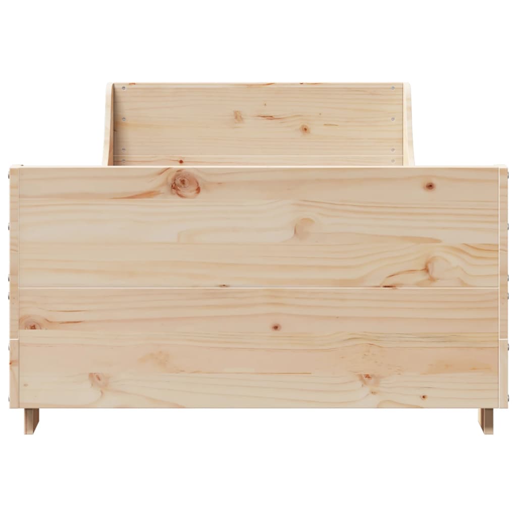 Bedframe zonder matras massief grenenhout 100x200 cm is nu te koop bij PeponiXL, paradijselijk wonen!