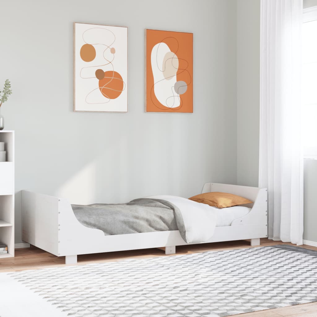 Bedframe zonder matras massief grenenhout wit 140x200 cm is nu te koop bij PeponiXL, paradijselijk wonen!
