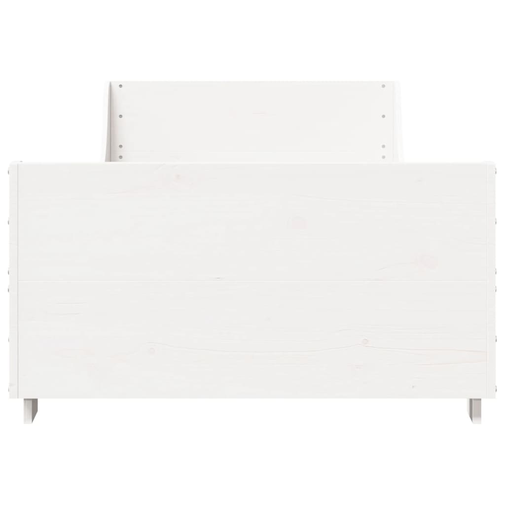 Bedframe zonder matras massief grenenhout wit 140x200 cm is nu te koop bij PeponiXL, paradijselijk wonen!