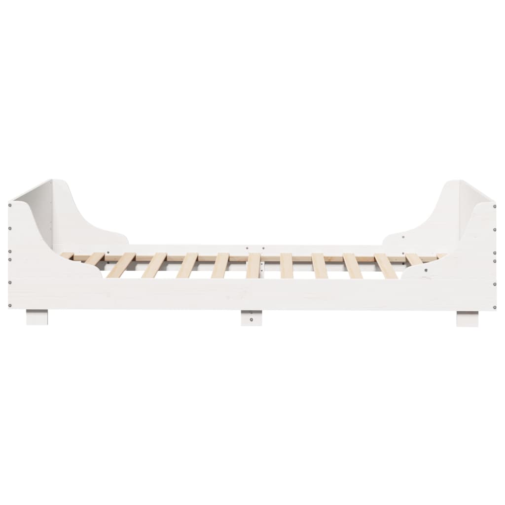 Bedframe zonder matras massief grenenhout wit 140x200 cm is nu te koop bij PeponiXL, paradijselijk wonen!