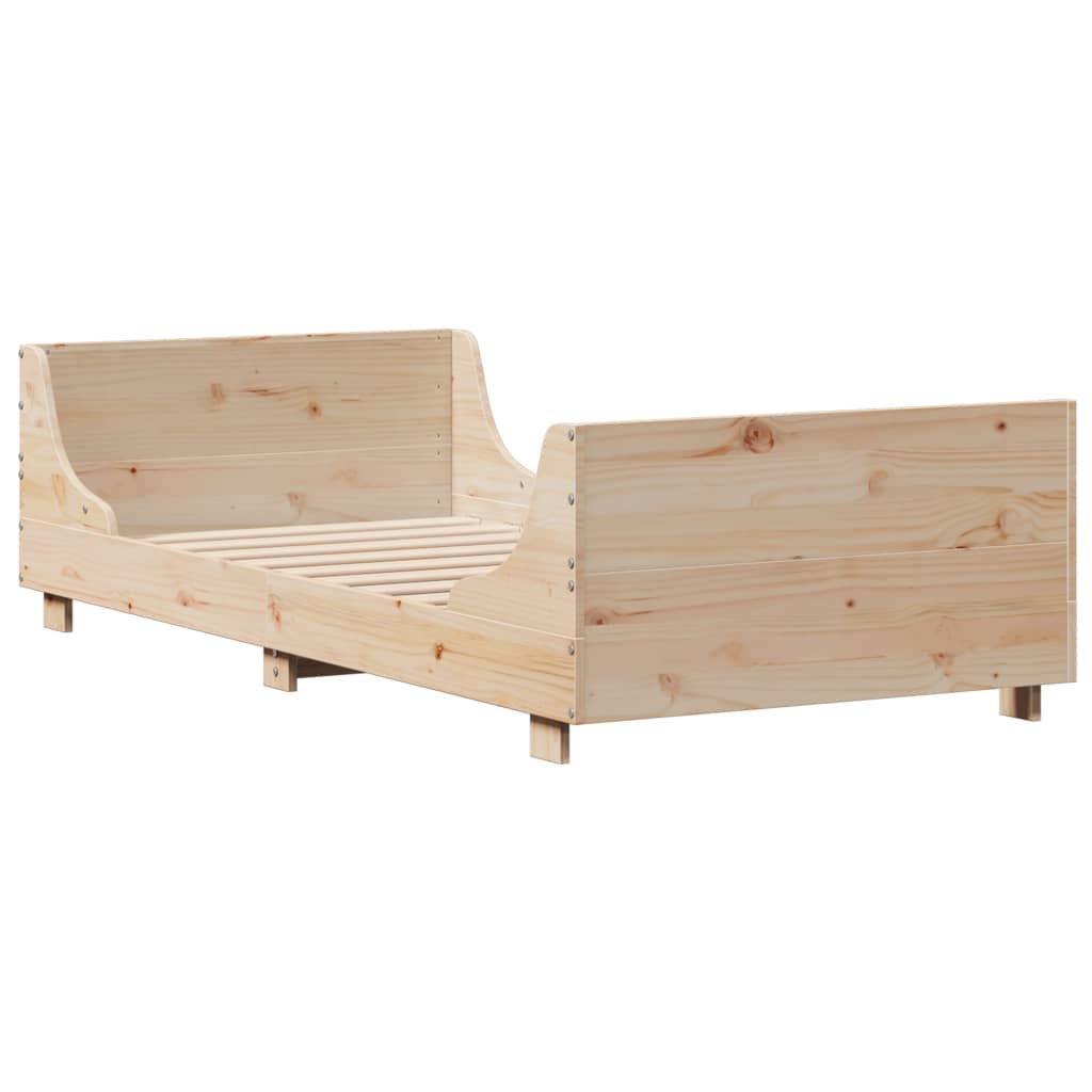 Bedframe zonder matras massief grenenhout 90x200 cm is nu te koop bij PeponiXL, paradijselijk wonen!