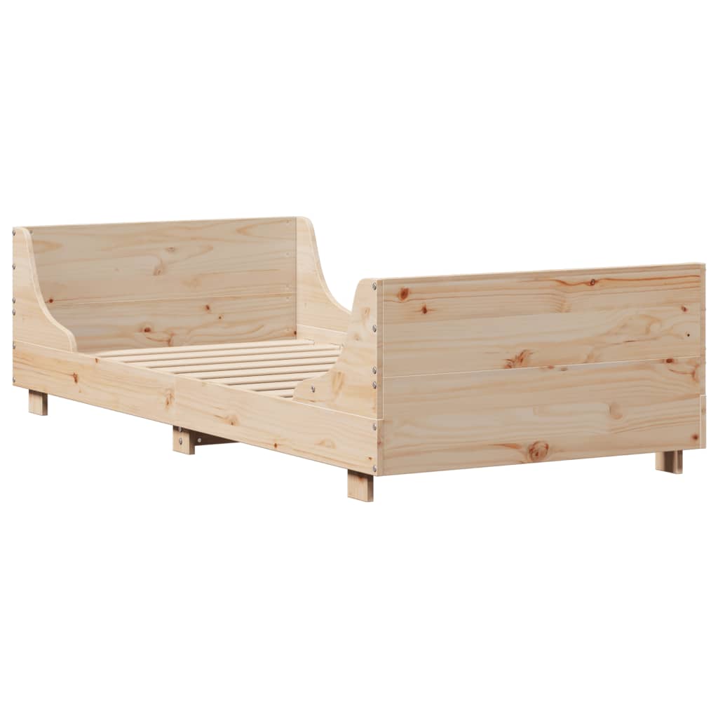 Bedframe zonder matras massief grenenhout 90x200 cm is nu te koop bij PeponiXL, paradijselijk wonen!