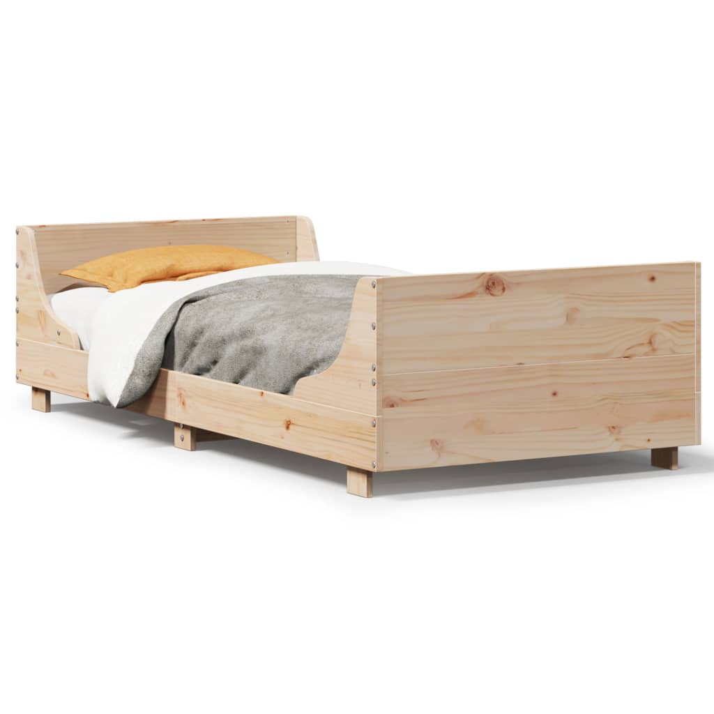 Bedframe zonder matras massief grenenhout 90x200 cm is nu te koop bij PeponiXL, paradijselijk wonen!