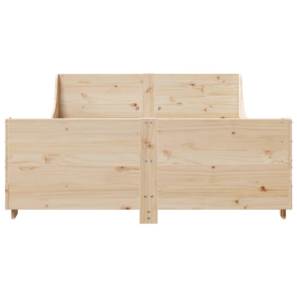 Bedframe zonder matras massief grenenhout 120x190 cm is nu te koop bij PeponiXL, paradijselijk wonen!