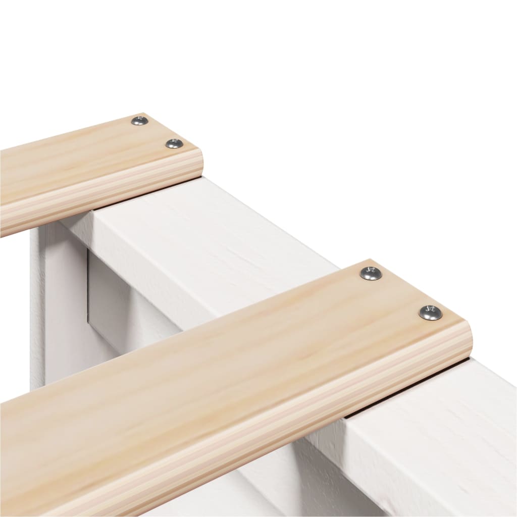 Bedframe zonder matras massief grenenhout wit 90x190 cm is nu te koop bij PeponiXL, paradijselijk wonen!