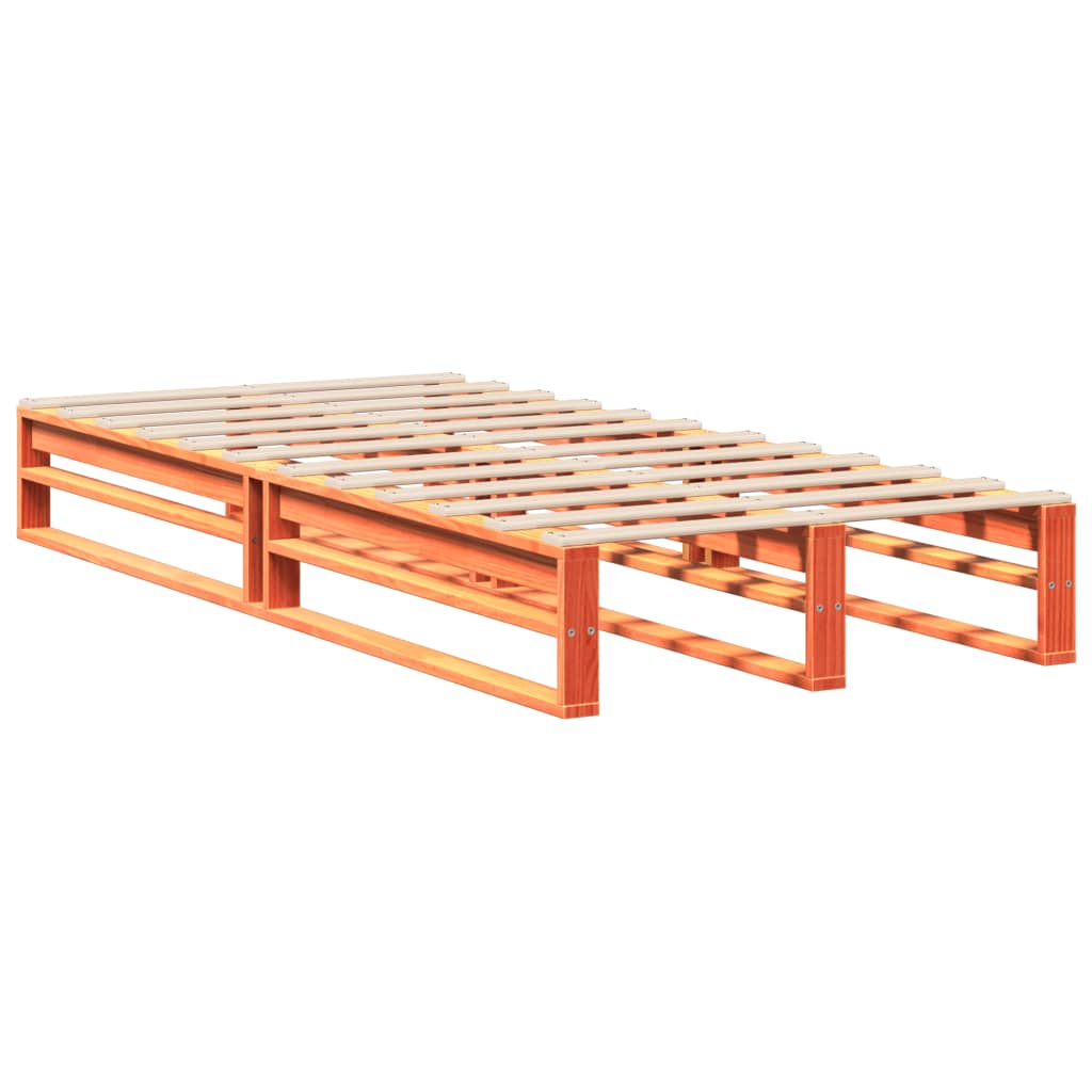 Bedframe zonder matras massief grenenhout wasbruin 90x190 cm is nu te koop bij PeponiXL, paradijselijk wonen!