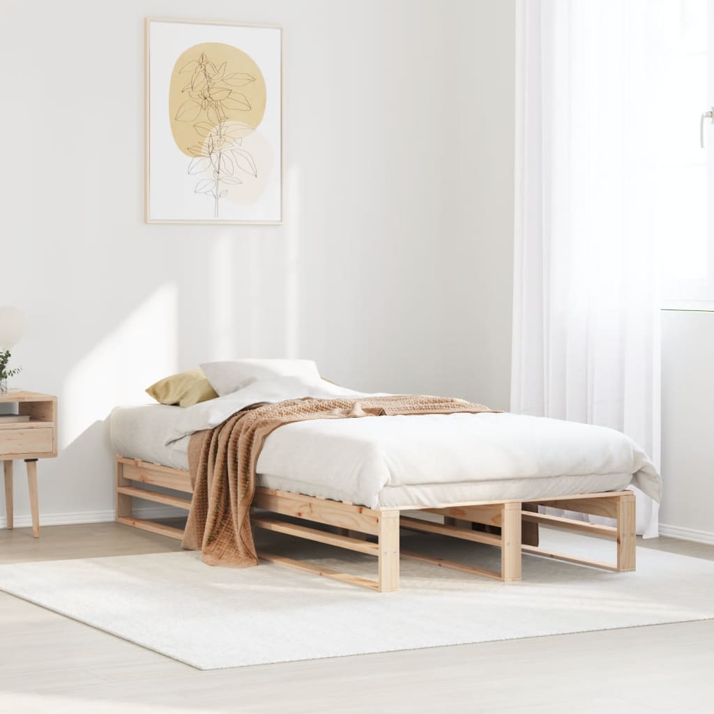 Bedframe zonder matras massief grenenhout 90x200 cm is nu te koop bij PeponiXL, paradijselijk wonen!