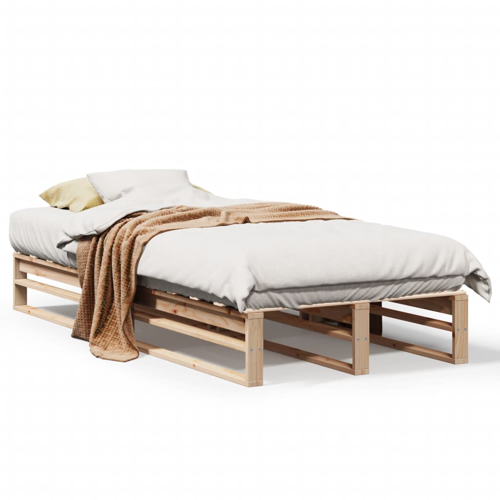 Bedframe zonder matras massief grenenhout 90x200 cm is nu te koop bij PeponiXL, paradijselijk wonen!