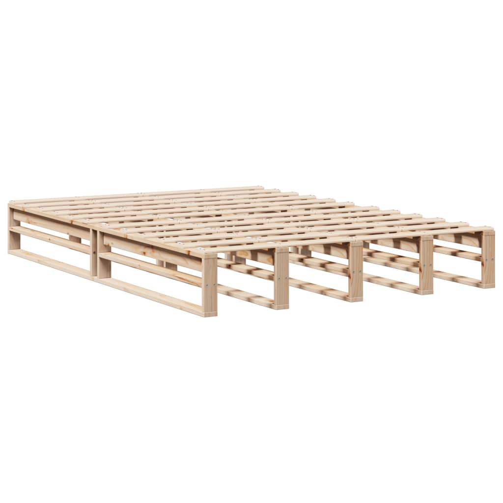 Bedframe zonder matras massief grenenhout 120x190 cm is nu te koop bij PeponiXL, paradijselijk wonen!