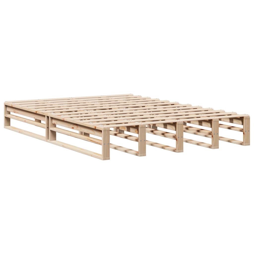 Bedframe zonder matras massief grenenhout 140x190 cm is nu te koop bij PeponiXL, paradijselijk wonen!