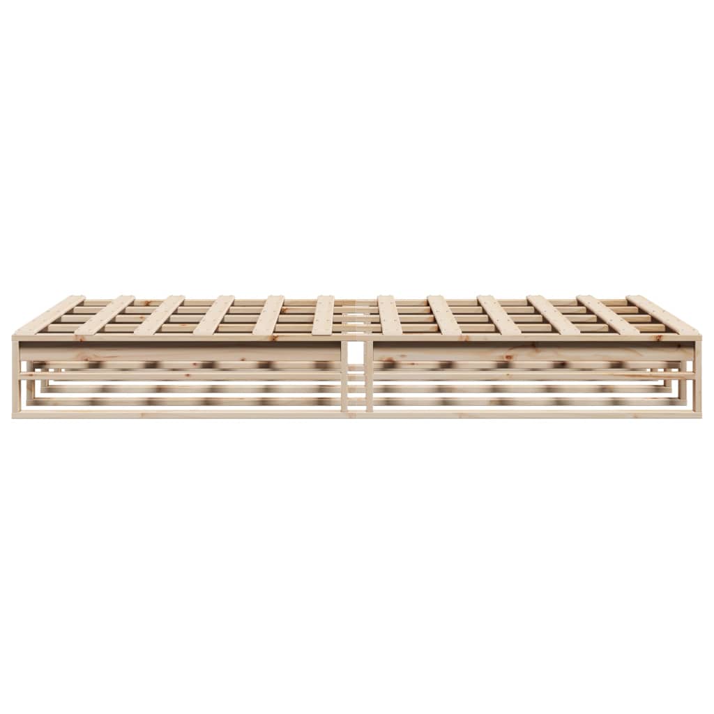 Bedframe zonder matras massief grenenhout 140x190 cm is nu te koop bij PeponiXL, paradijselijk wonen!