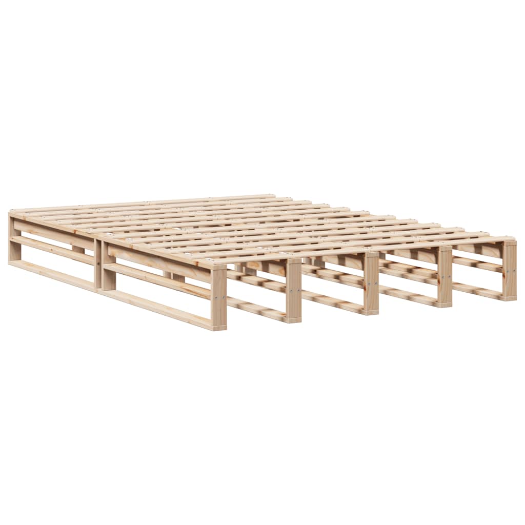 Bedframe zonder matras massief grenenhout 140x190 cm is nu te koop bij PeponiXL, paradijselijk wonen!