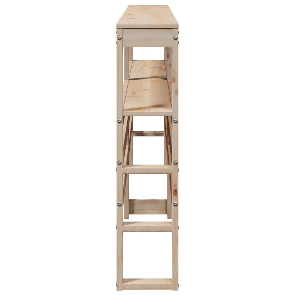 Hoofdbord met schappen 200 cm massief grenenhout is nu te koop bij PeponiXL, paradijselijk wonen!