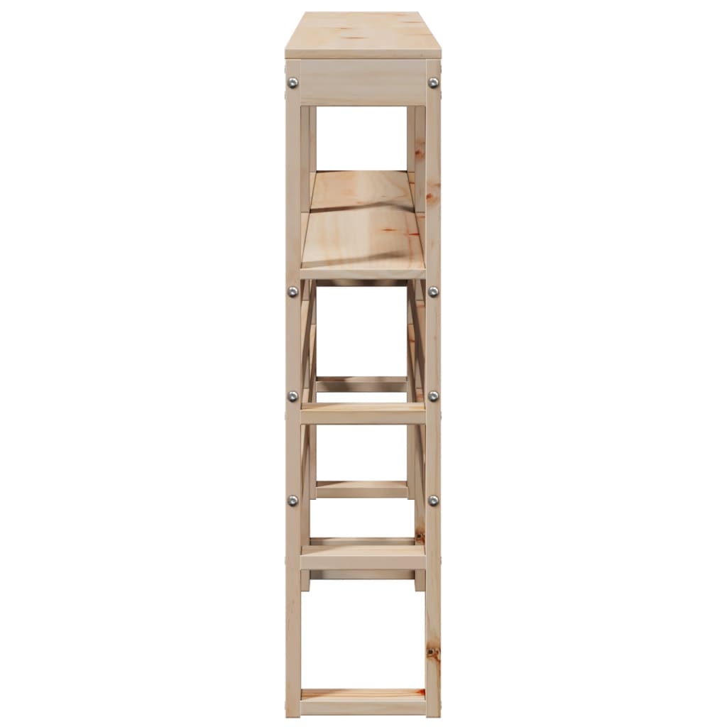 Hoofdbord met schappen 150 cm massief grenenhout is nu te koop bij PeponiXL, paradijselijk wonen!