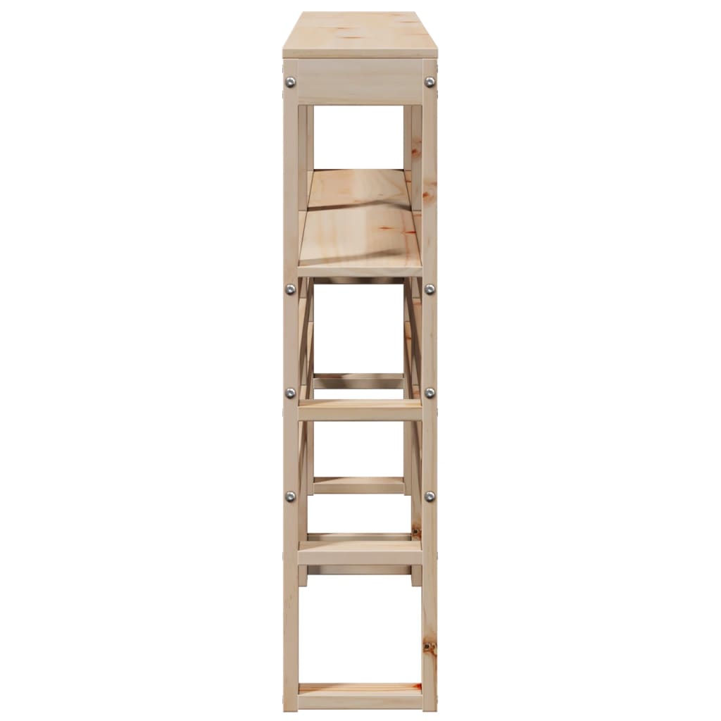 Hoofdbord met schappen 140 cm massief grenenhout is nu te koop bij PeponiXL, paradijselijk wonen!